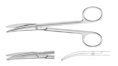 СТІЛЛ НОЖИЦІ ВИГНУТІ 150MM